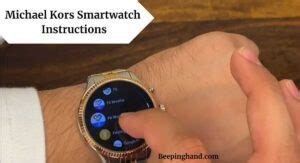 setting a michael kors watch|Michael Kors smart watch instructions.